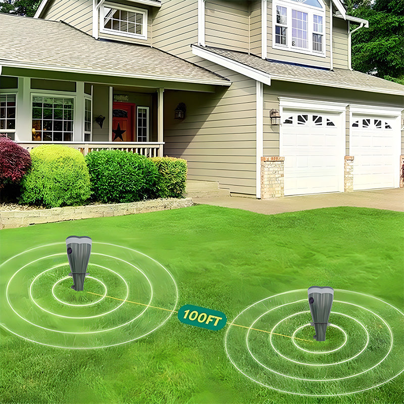 🌸 Solar Powered Waterproof Screw Mole Repellent