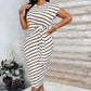 Women's Striped Tie Waist Dress