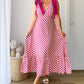 Women's Casual V-Neck Sleeveless Printed Dress