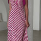 Women's Casual V-Neck Sleeveless Printed Dress