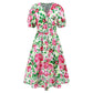 💖Last Day Sale 50% Off💖Women's V-neck Printed Casual Dress