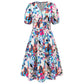 💖Last Day Sale 50% Off💖Women's V-neck Printed Casual Dress