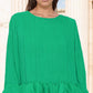 Women's Flowy Pleated Off-The-Shoulder Top