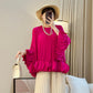 Women's Flowy Pleated Off-The-Shoulder Top