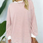 Women's Oversized Striped Crewneck Pullover