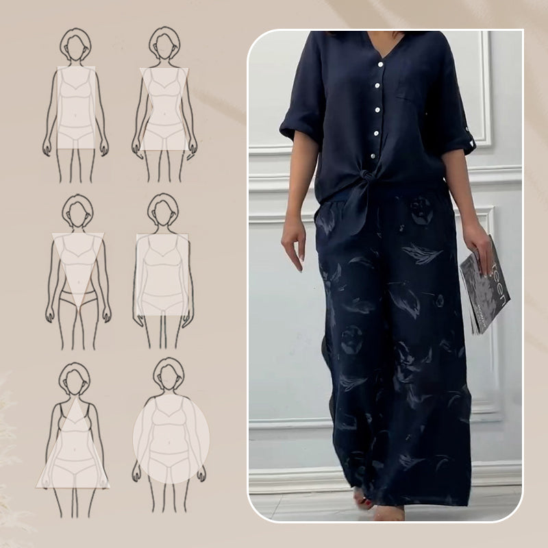 💕Limited Sale 50% OFF💕Women's Fashion Loose Cardigan Shirt & High Waist Pants Two Piece Set