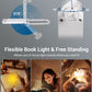 📖USB rechargeable book LED light with clip for reading in bed