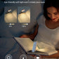 📖USB rechargeable book LED light with clip for reading in bed
