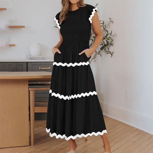 Women's Flowy Tiered Dress with Pockets