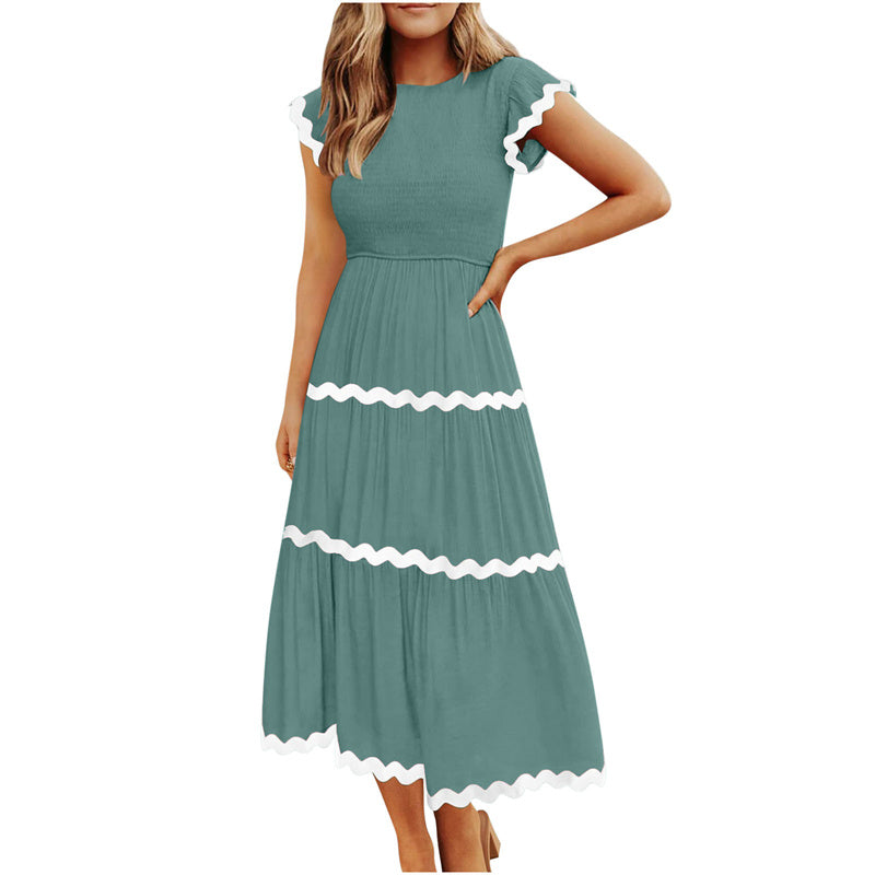 Women's Flowy Tiered Dress with Pockets