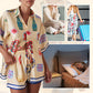 Women's Casual Lapel Short Sleeve & Shorts Pajama 2-PCS Set