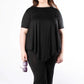 Women's Irregular Hem Top ＆ Loose Pants Set