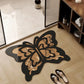Retro Butterfly Diatomite Mat – Quick Drying & Non-Slip