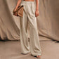 Women’s High Waist Wide-Leg Pants with Pockets