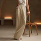 Women’s High Waist Wide-Leg Pants with Pockets