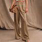 Women’s High Waist Wide-Leg Pants with Pockets