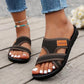 Wide Feet Comfortable Open Toe Flat Sandals