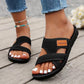 Wide Feet Comfortable Open Toe Flat Sandals