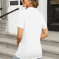 Women's Casual V Neck Short Sleeve Lapel Shirts