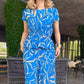 Printed Tie-Waist Shirt & Wide-Leg Pants 2-Piece Set