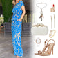 Printed Tie-Waist Shirt & Wide-Leg Pants 2-Piece Set