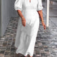 Solid Color Cotton And Linen Dress