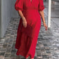 Solid Color Cotton And Linen Dress