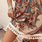 Women's Holiday Casual Retro Floral Print Halter Dresses