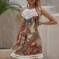 Women's Holiday Casual Retro Floral Print Halter Dresses