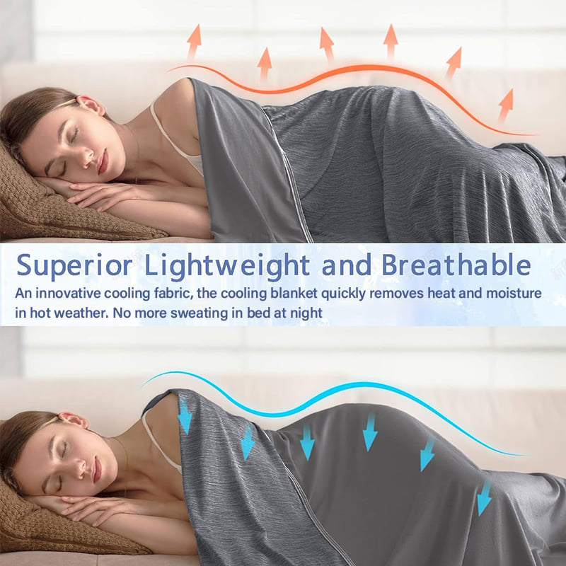 🔥🔥No more waking up in the heat-Summer Specials 50% OFF💕Cooling Blanket for Hot Sleepers🛏️