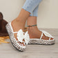 🏖️Sommerschlussverkauf 50% discount👡slip-on shoes with leopard print, bow and thick sole