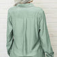 Women's Solid Lapel Long Sleeves Button-Down Shirt