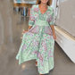 Elegant long floral dress for women