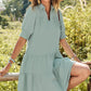 Women’s V-Neck Ruffle Mini Dress