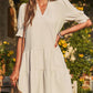 Women’s V-Neck Ruffle Mini Dress