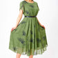 🎉🛍️Spring Specials👗 Women's A-Line Midi Dress with Belt