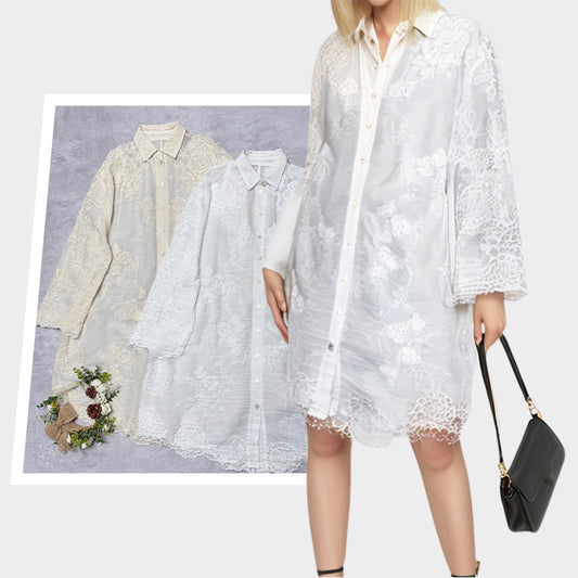 Woman’s Comfortable Embroidered Shirt Dress