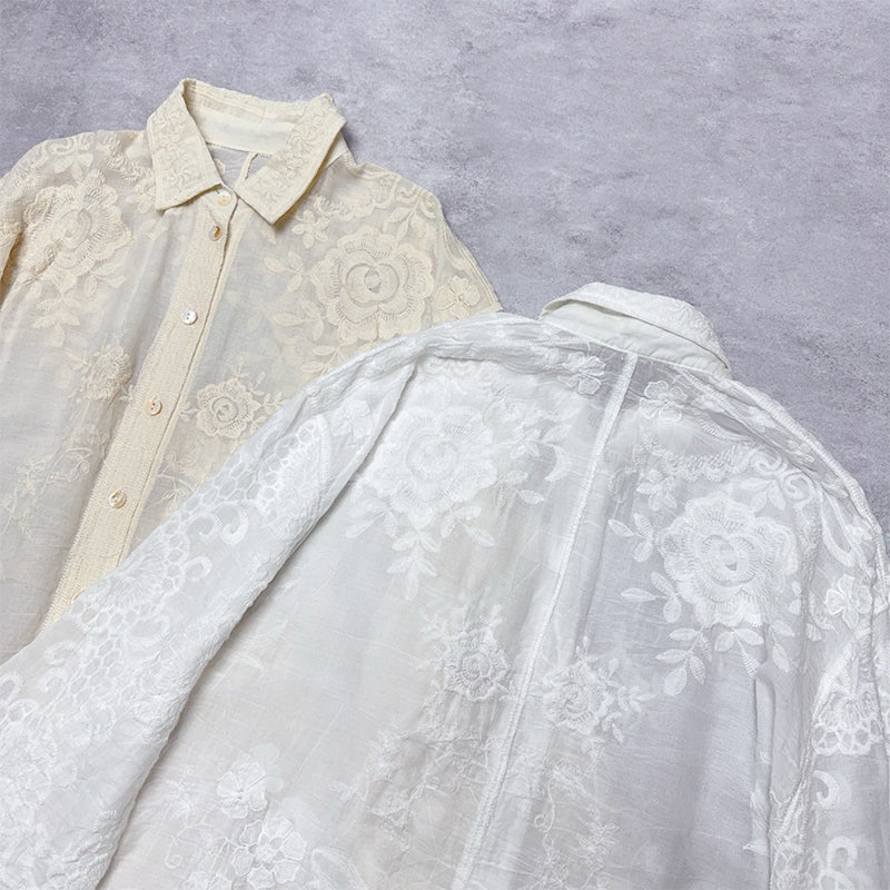 Woman’s Comfortable Embroidered Shirt Dress