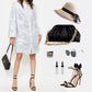 Woman’s Comfortable Embroidered Shirt Dress