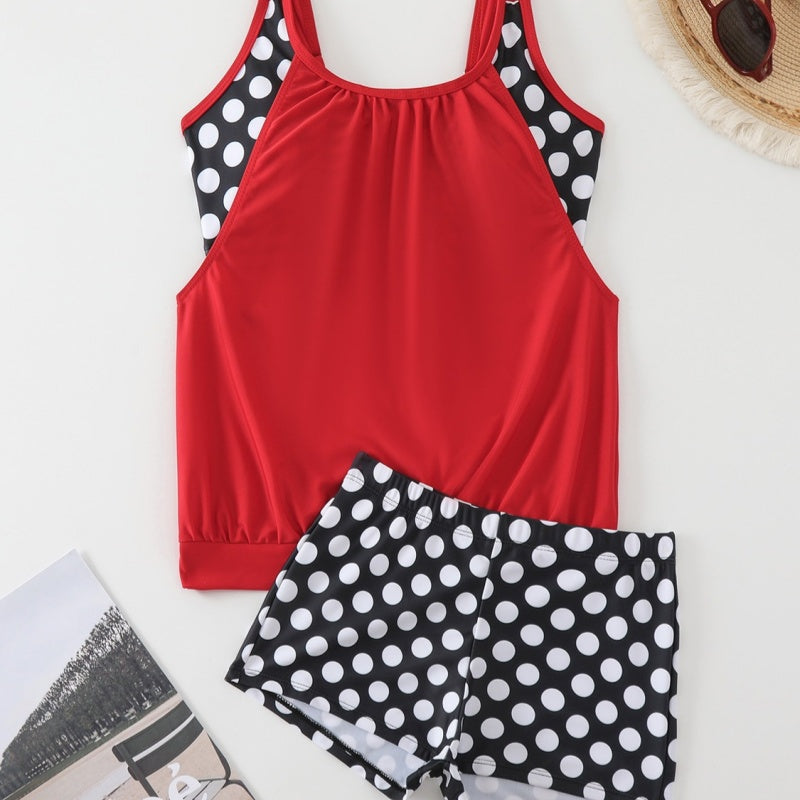 ⏰🔥LIMITED TIME 50% OFF! 👙 Women’s Polka Dot Two-Piece Swimsuit – Flattering Fit & Chic Summer Style 🌊✨