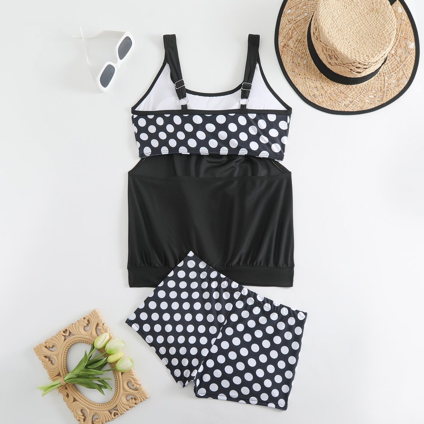 ⏰🔥LIMITED TIME 50% OFF! 👙 Women’s Polka Dot Two-Piece Swimsuit – Flattering Fit & Chic Summer Style 🌊✨