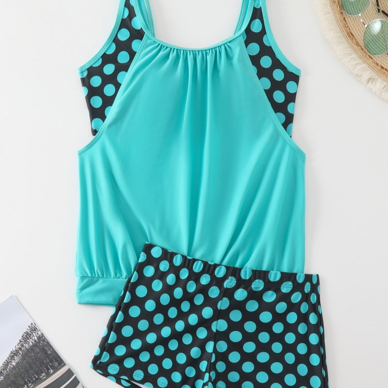 ⏰🔥LIMITED TIME 50% OFF! 👙 Women’s Polka Dot Two-Piece Swimsuit – Flattering Fit & Chic Summer Style 🌊✨