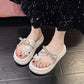 Women's Fashion Bowknot Thick Bottom Slippers