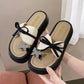 Women's Fashion Bowknot Thick Bottom Slippers