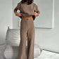 Women’s 2-Piece T-Shirt & Wide Leg Dress Pants Set❤️❤️Today's Promotion - 49% OFF