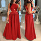 Women's Sexy Waisted Cross Strap Backless Halter Long Dresses