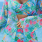 Women's Fashion Multicolor Printed Bikini Swimsuit 3 Piece Set
