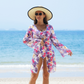 Women's Fashion Multicolor Printed Bikini Swimsuit 3 Piece Set