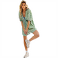 Puff Sleeves V Neck Rompers for Women