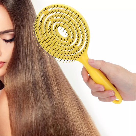 💥Unique and portable hair straightening brush
